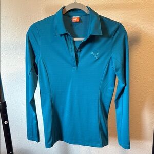 Puma Aqua Long Sleeve Polo